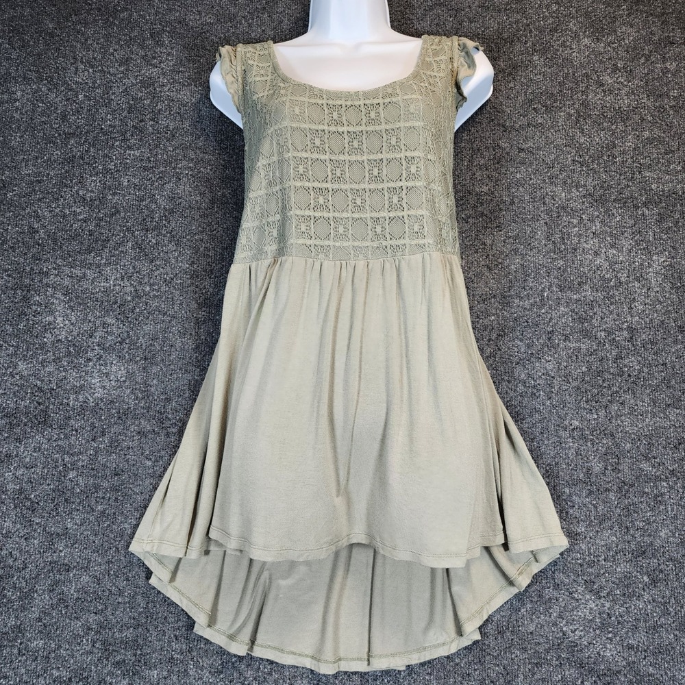 Torrid Super Soft Knit Boho Cottagecore Babydoll Lace Tunic Tank Top Size 2